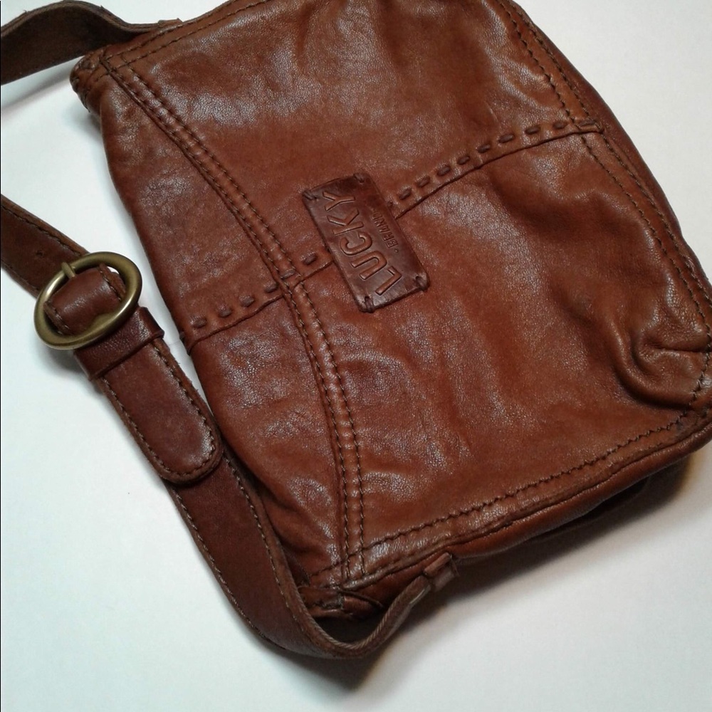 Lucky Brand Crossbody bag, Italian leather, Brown
